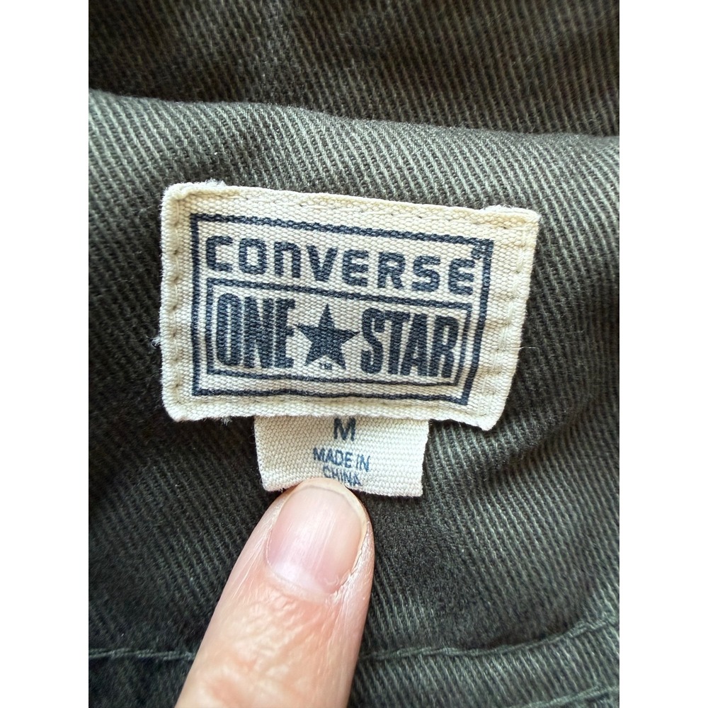 Converse One Star‎ Women Olive Green Military Utility Field Jacket Size M R29 - Picture 10 of 11